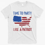 Party Like A Patriot USA Pride T-Shirt