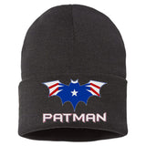 Patman New England Football Batman Logo Sustainable Knit Beanie
