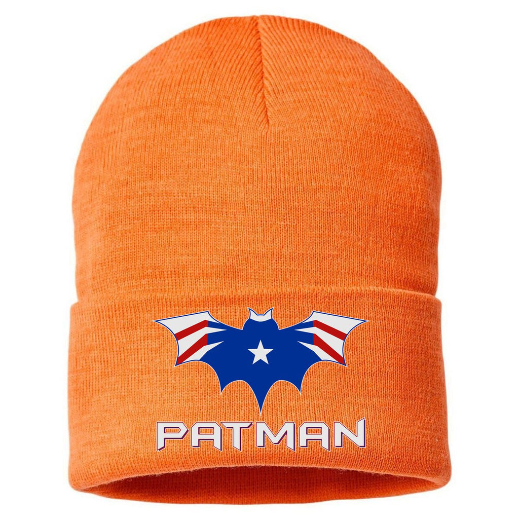 Patman New England Football Batman Logo Sustainable Knit Beanie