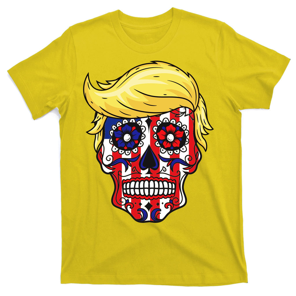 Patriotic Donald Trump Sugar Skull T-Shirt