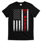 Patriotic American USA Flag Registered Nurse T-Shirt