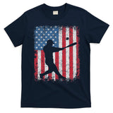 Patriotic Baseball 4th Of July Usa American Flag T-Shirt