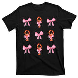 Pink Bow Cute Coquette Crawfish Y2k Clean Girl Aesthetic T-Shirt