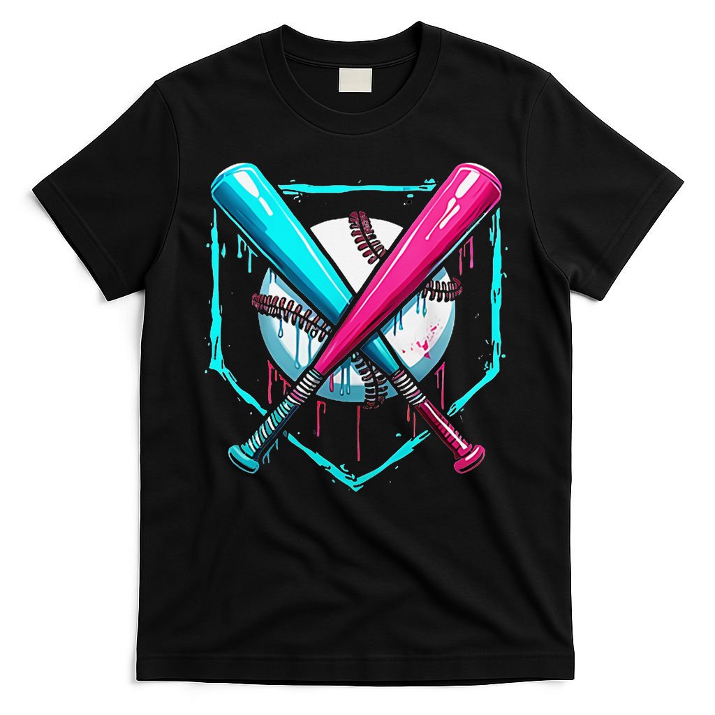 Pocket Baseball Drip Bats Ice Cream Drip Sports T-Shirt