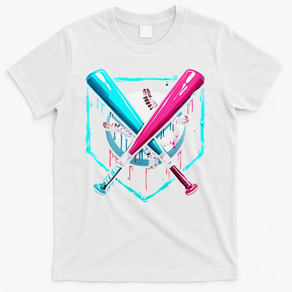 Pocket Baseball Drip Bats Ice Cream Drip Sports T-Shirt