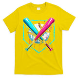 Pocket Baseball Drip Bats Ice Cream Drip Sports T-Shirt