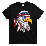Patriotic Bald Eagle Mullet USA American Flag 4th Of July T-Shirt