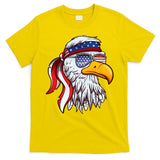 Patriotic Bald Eagle Mullet USA American Flag 4th Of July T-Shirt