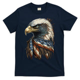 Patriotic Bald Eagle 4th Of July Men USA American Flag T-Shirt