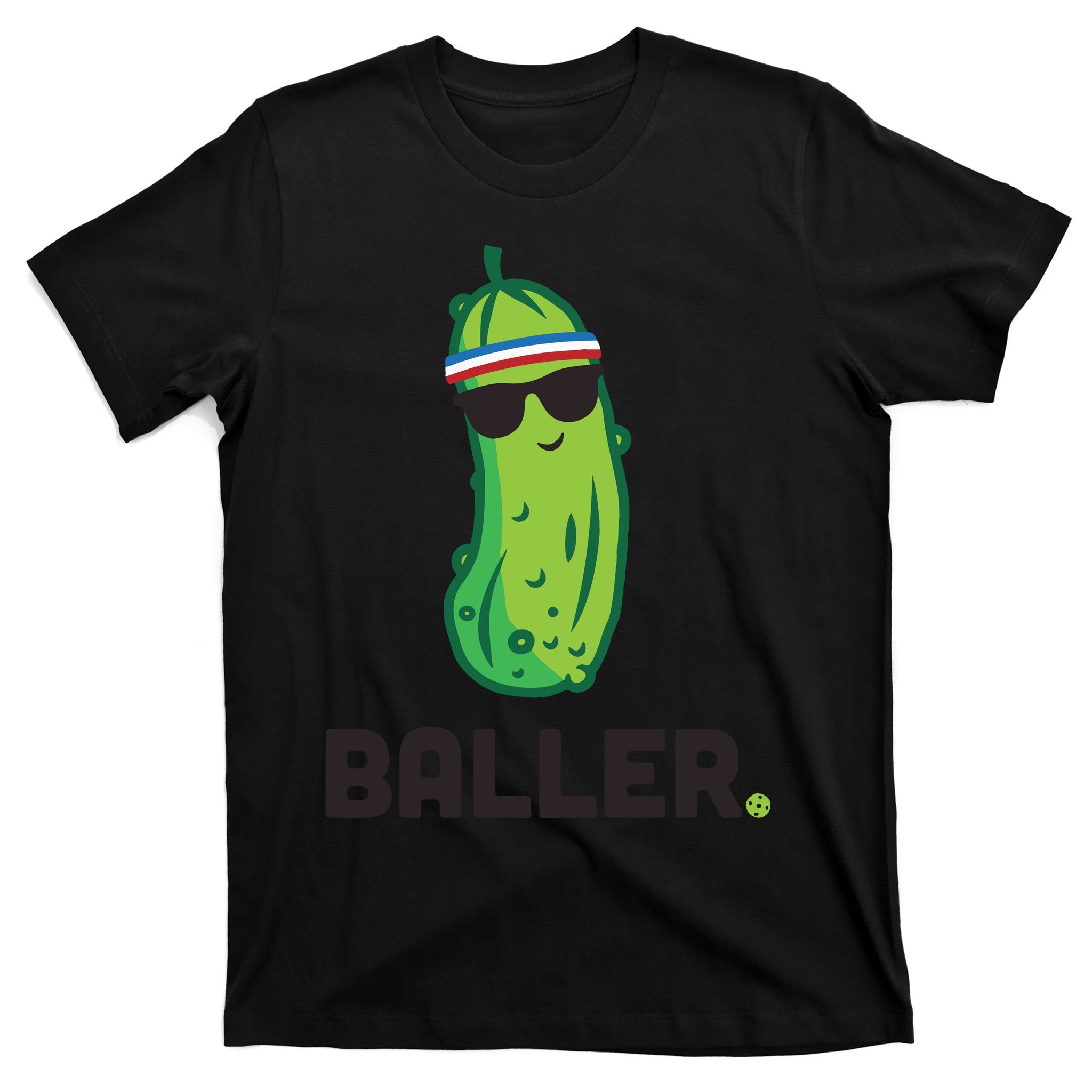 Pickle Baller Funny Pickleball T-Shirt