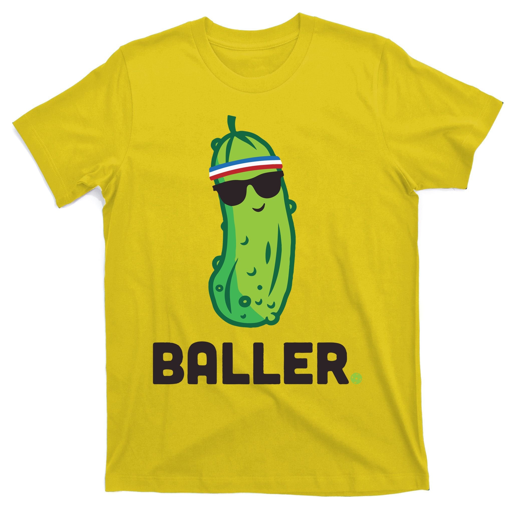 Pickle Baller Funny Pickleball T-Shirt