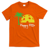 Pickle Ball Happy Hour Palm Tree Pickleball Women T-Shirt
