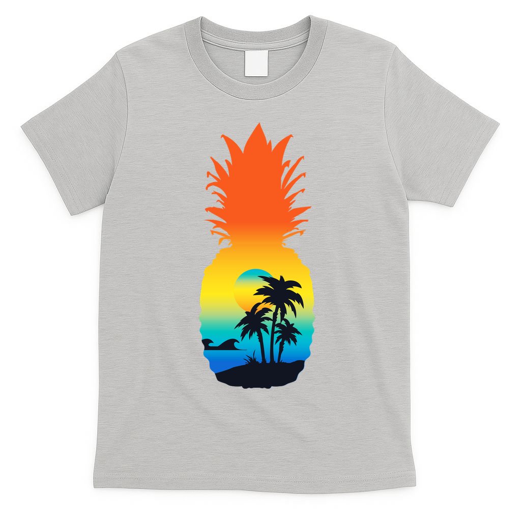 Pineapple Summer Sunset Beach T-Shirt