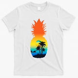 Pineapple Summer Sunset Beach T-Shirt