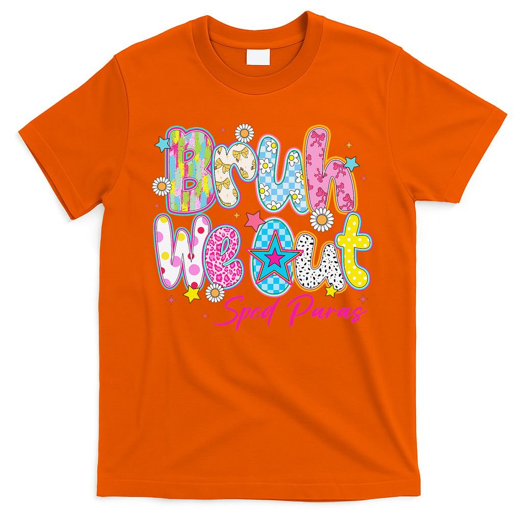 Preppy Bruh We Out Sped Paras Last Day Of School Summer T-Shirt