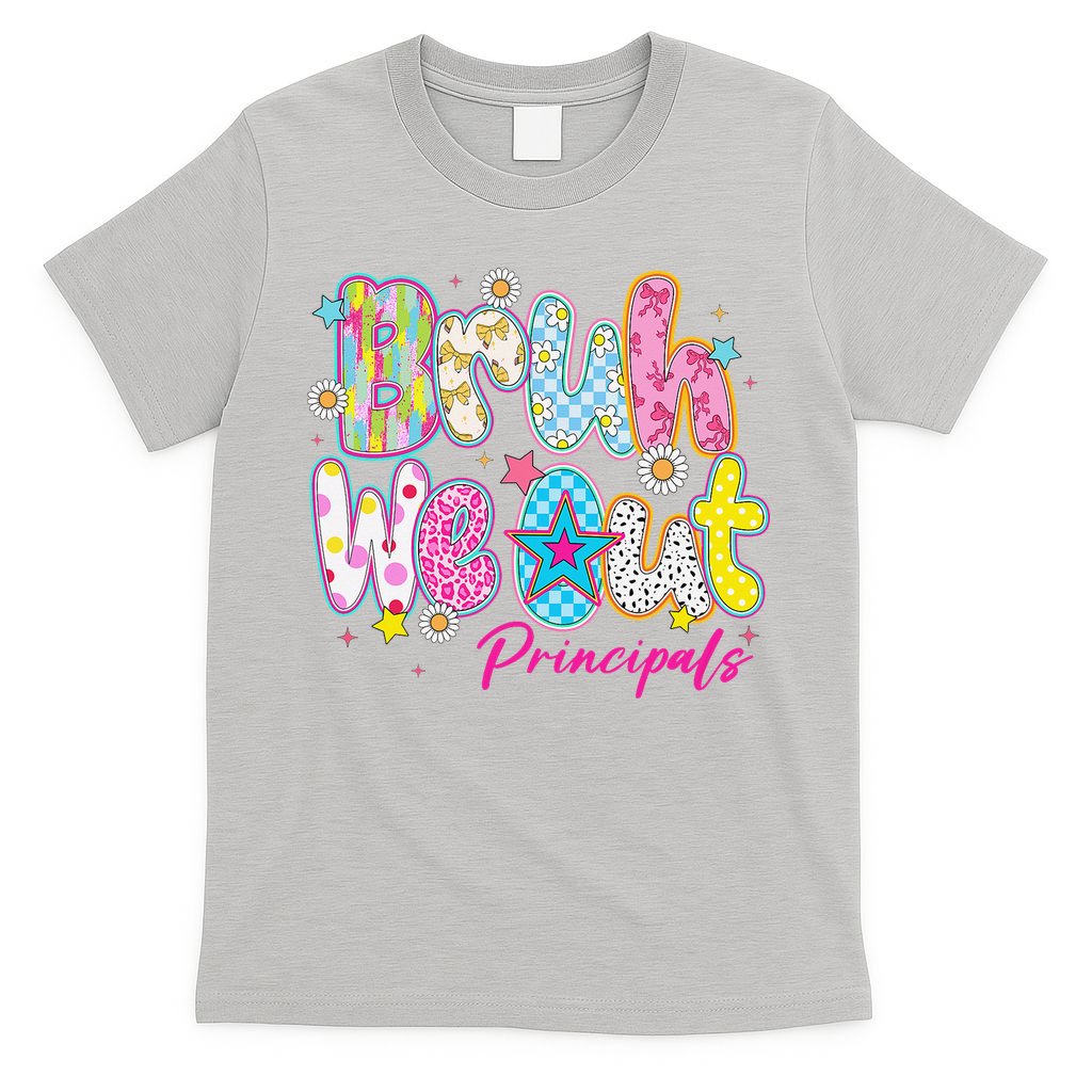 Preppy Bruh We Out Principals Last Day Of School Summer T-Shirt