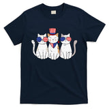 Patriotic Cat 4th Of July Funny Kitten Cat Lover Pet Owner T-Shirt
