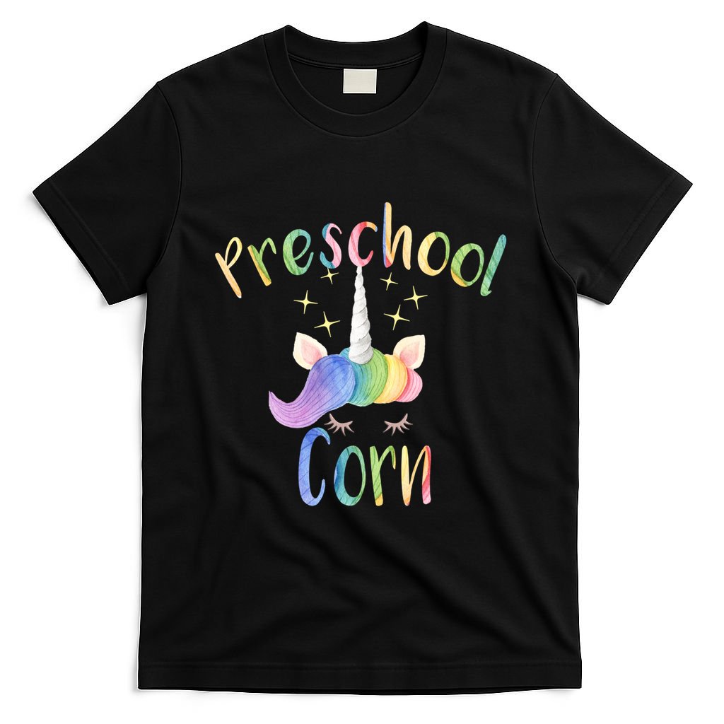 Preschool Corn Fun Unicorn Preschool Teacher Back To School Great Gift T-Shirt