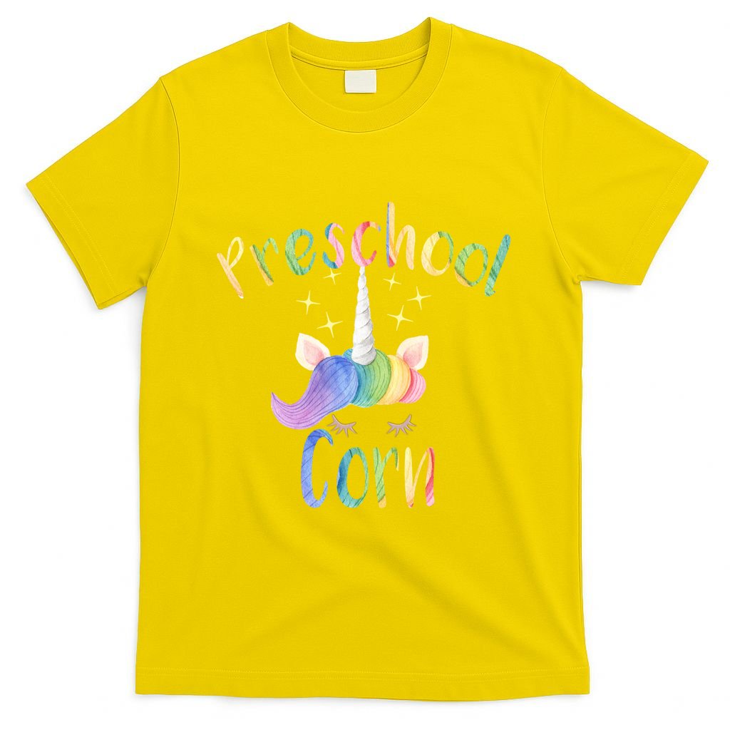 Preschool Corn Fun Unicorn Preschool Teacher Back To School Great Gift T-Shirt
