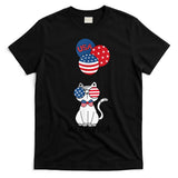 Patriotic Cat Meowica 4th of July Funny Kitten Lover T-Shirt