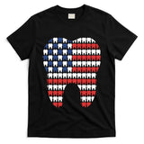 Patriotic Dentist American Flag Tooth 4th Of July Women T-Shirt