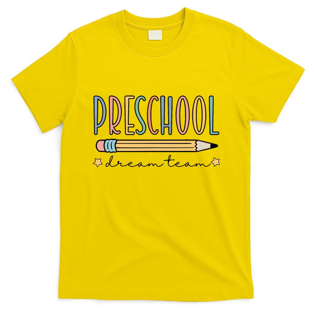 Preschool Dream Team Retro Back To School Teacher Student T-Shirt