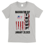President Donald Trump Inauguration Day 2025 Vintage Flag T-Shirt