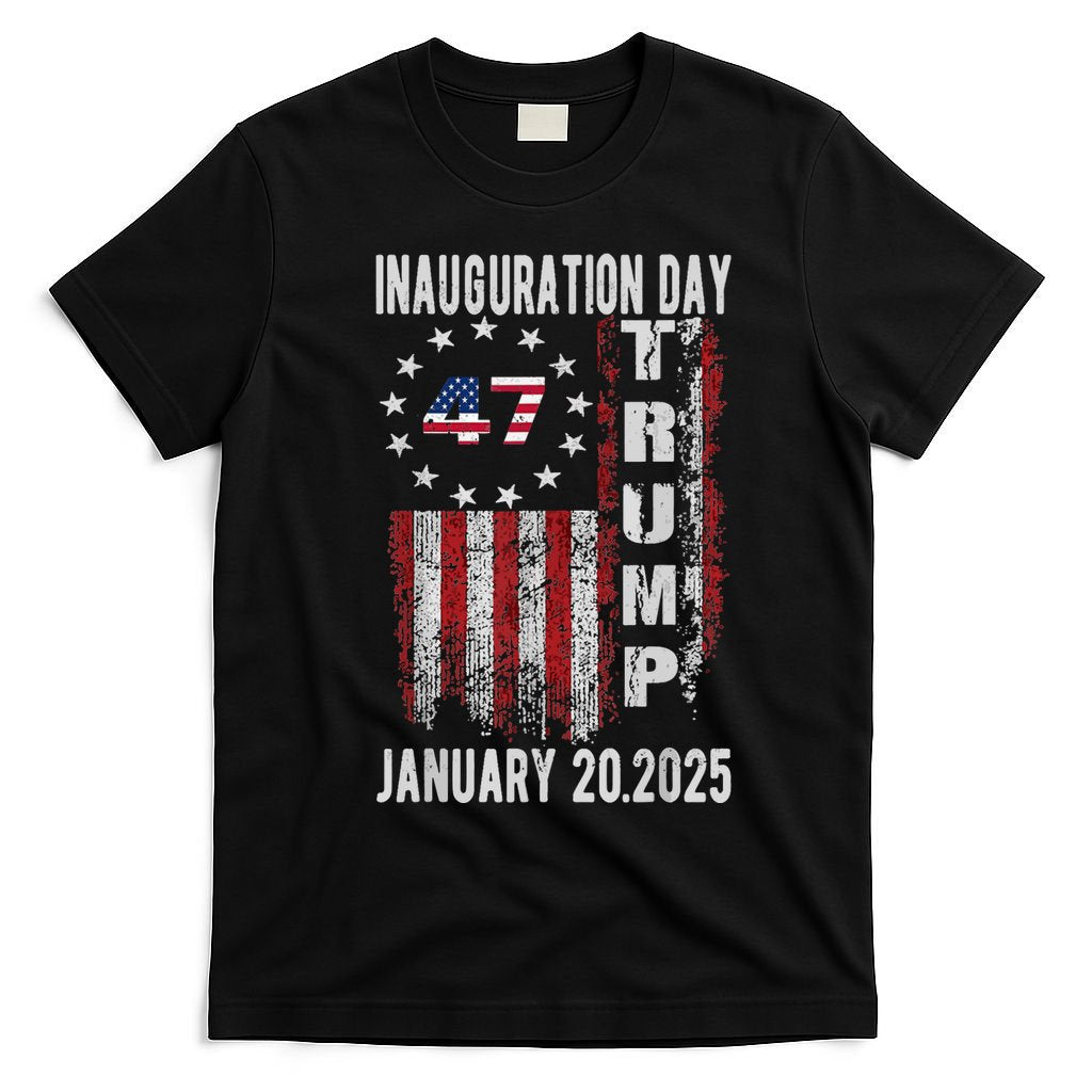 President Donald Trump Inauguration Day 2025 Vintage Flag T-Shirt