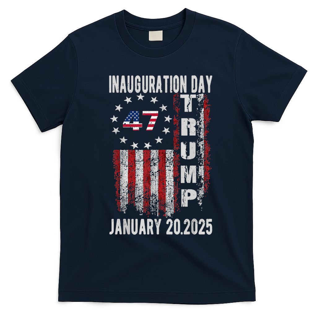 President Donald Trump Inauguration Day 2025 Vintage Flag T-Shirt