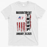 President Donald Trump Inauguration Day 2025 Vintage Flag T-Shirt