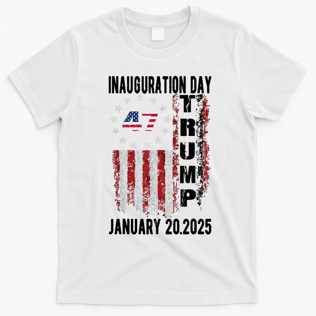 President Donald Trump Inauguration Day 2025 Vintage Flag T-Shirt