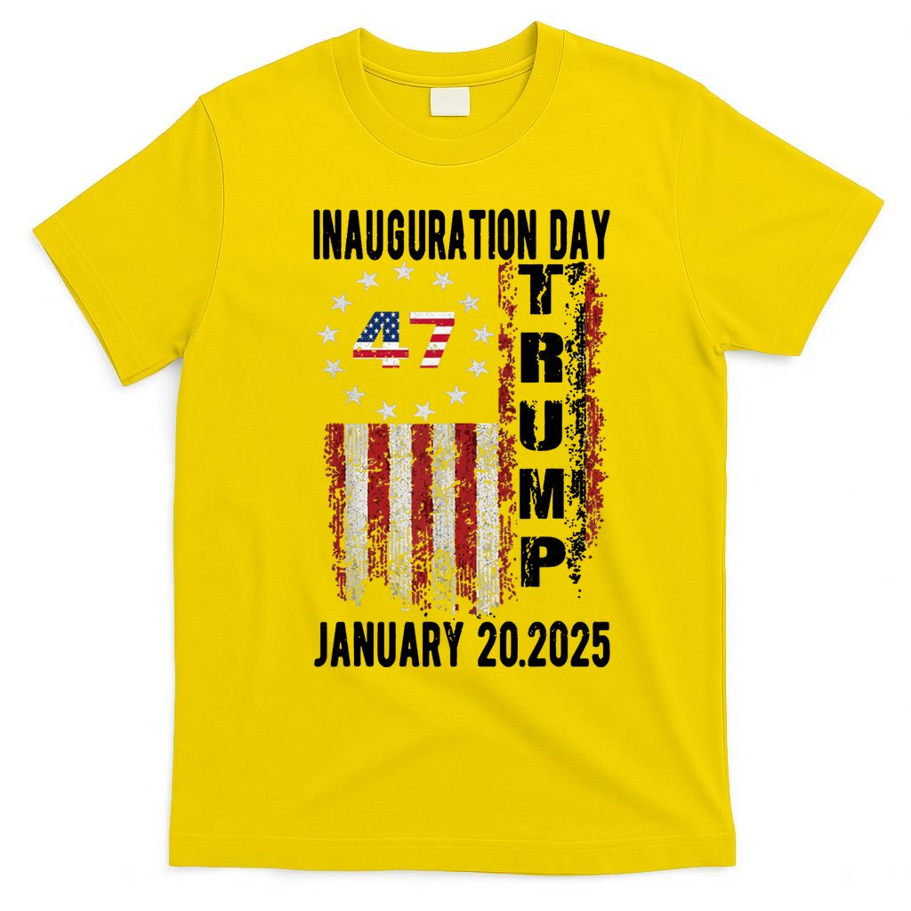 President Donald Trump Inauguration Day 2025 Vintage Flag T-Shirt