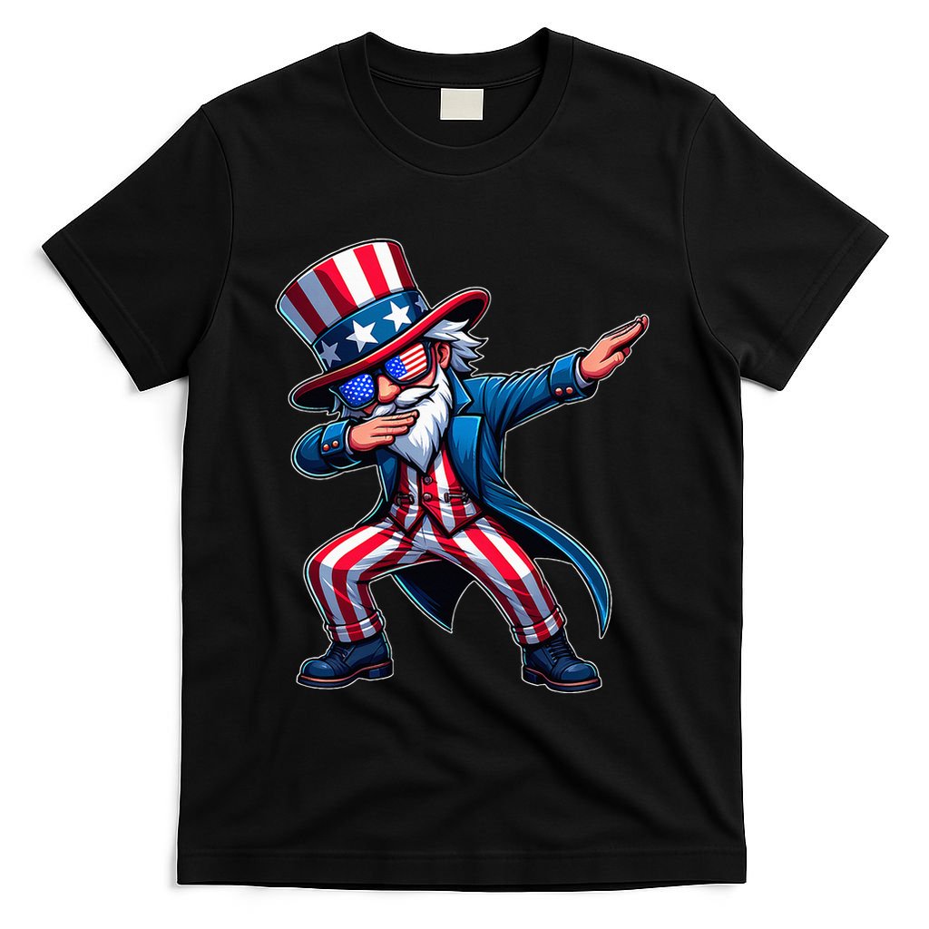 Patriotic Dabbing Uncle Sam Usa 4th Of July T-Shirt