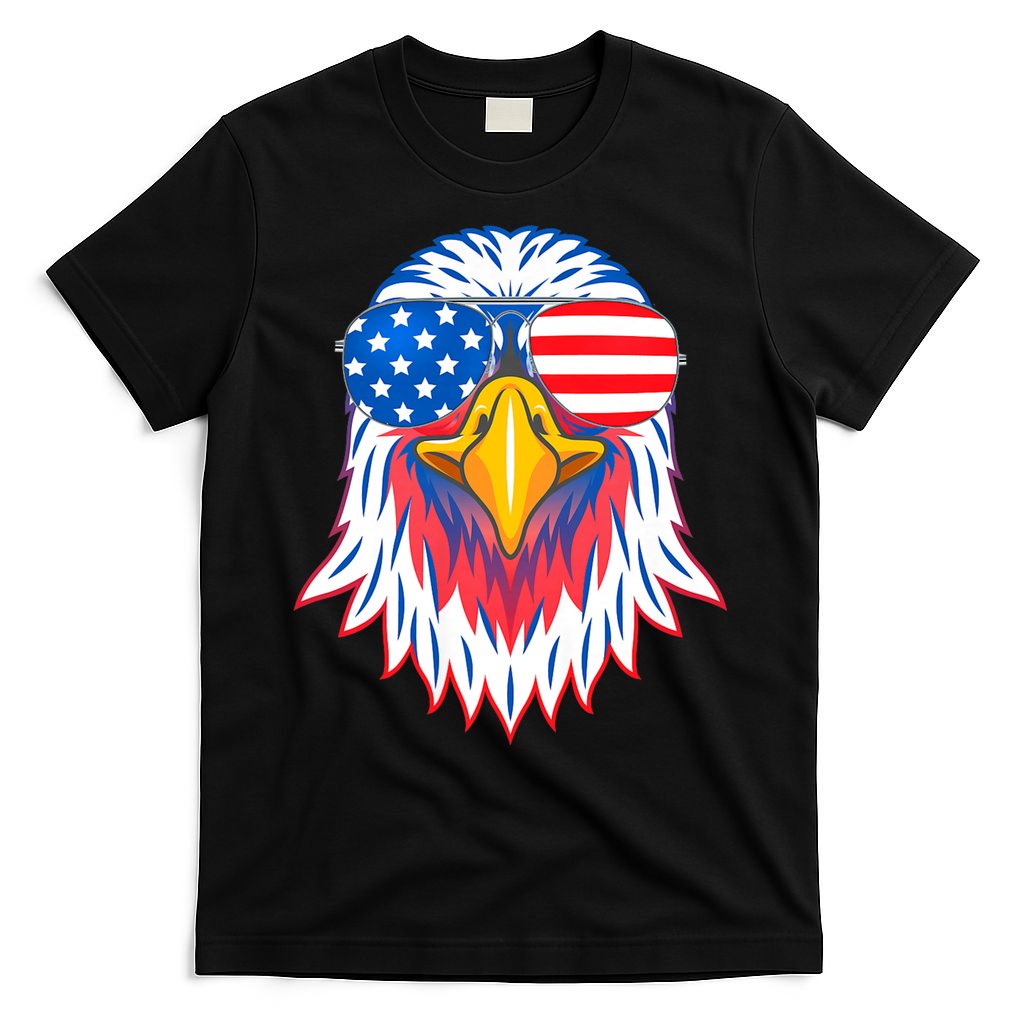 Patriotic Eagle 4th Of July Usa American Flag Pride T-Shirt