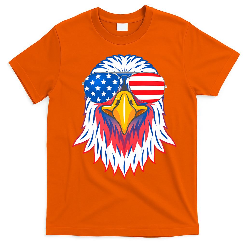 Patriotic Eagle 4th Of July Usa American Flag Pride T-Shirt