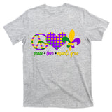 Peace Love Mardi Gras T-Shirt
