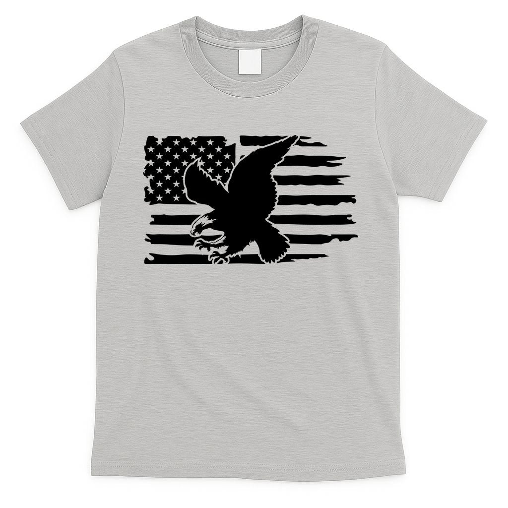 Patriotic Eagle Distress Flag USA T-Shirt