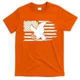 Patriotic Eagle Distress Flag USA T-Shirt