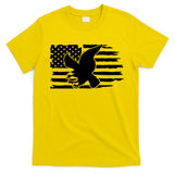 Patriotic Eagle Distress Flag USA T-Shirt