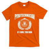 Pyrotechnician Funny 4th Of July Firework Tech T-Shirt
