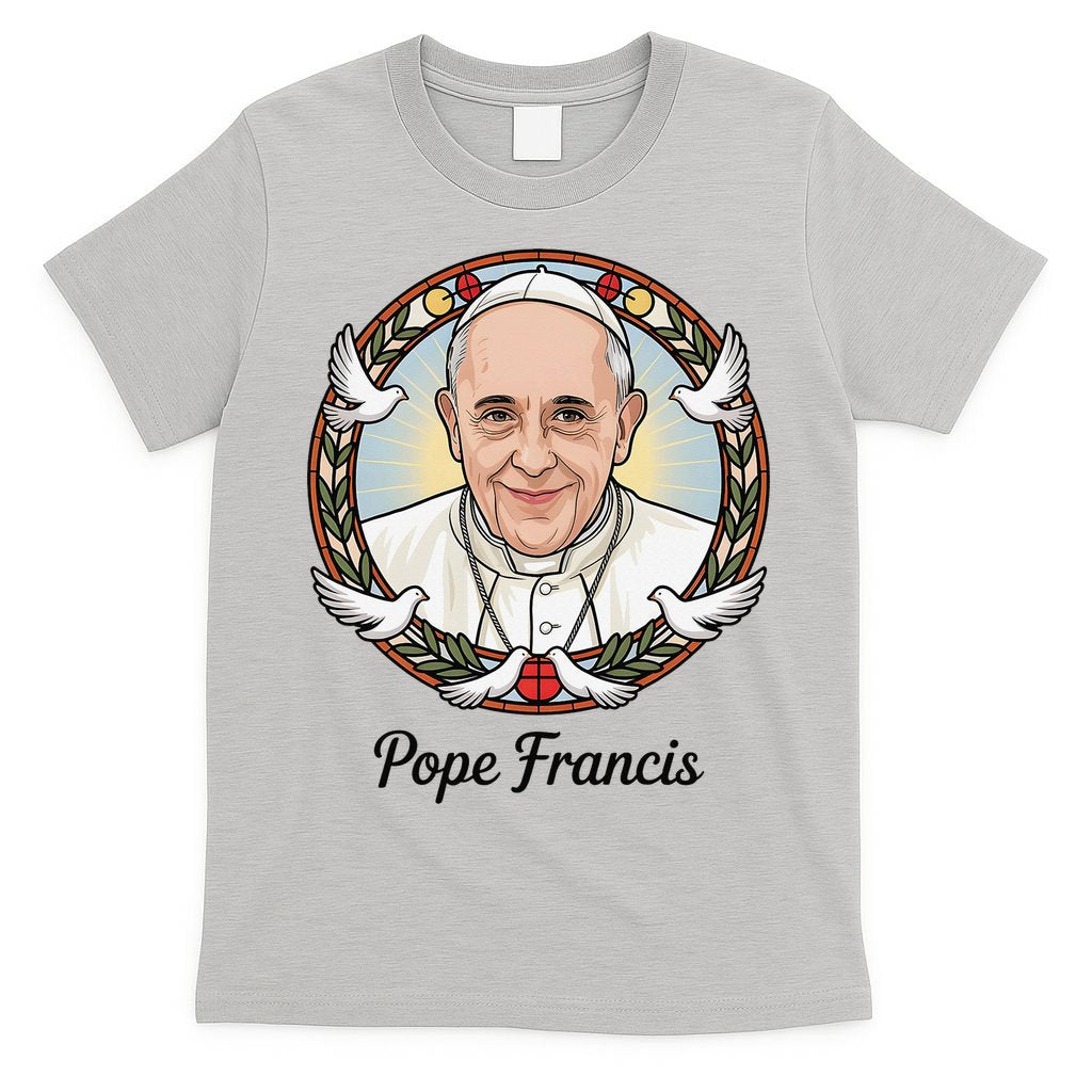 Pope Francis Design Catholic Christian Devotees Souvenir T-Shirt