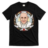 Pope Francis Design Catholic Christian Devotees Souvenir T-Shirt