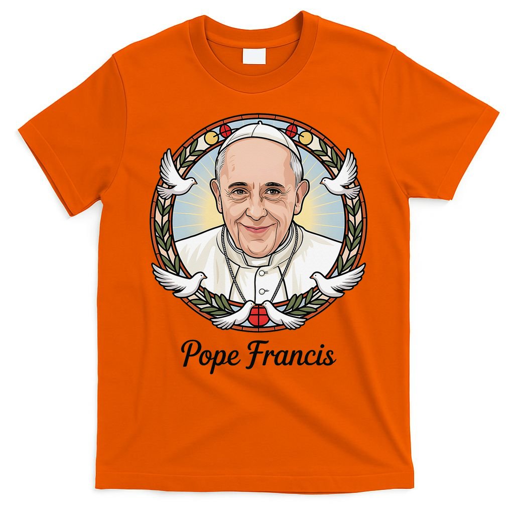 Pope Francis Design Catholic Christian Devotees Souvenir T-Shirt