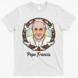 Pope Francis Design Catholic Christian Devotees Souvenir T-Shirt