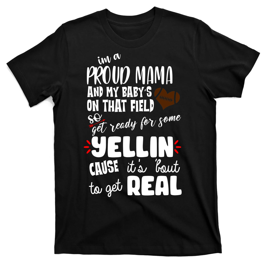 Proud Football Mama T-Shirt