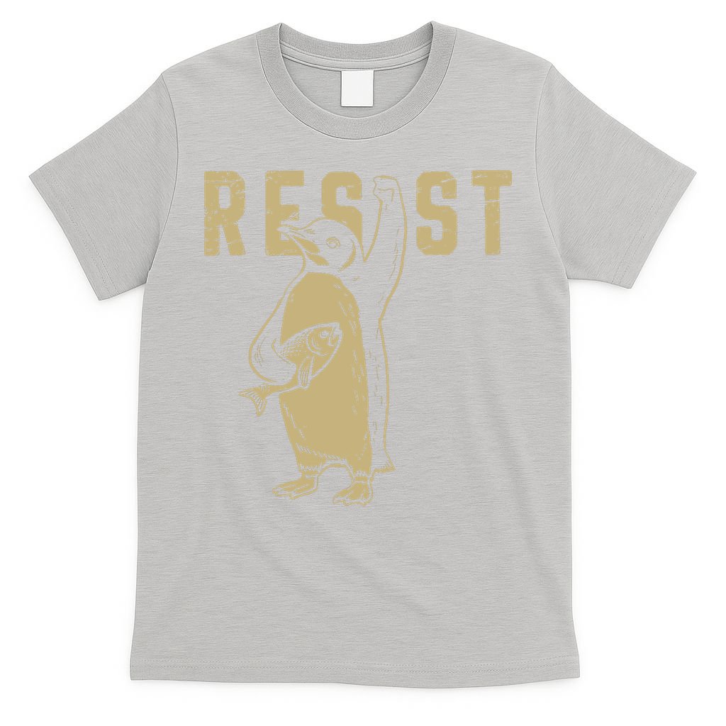 Penguin Flippers Up Resist Funny Penguins Against Trump T-Shirt
