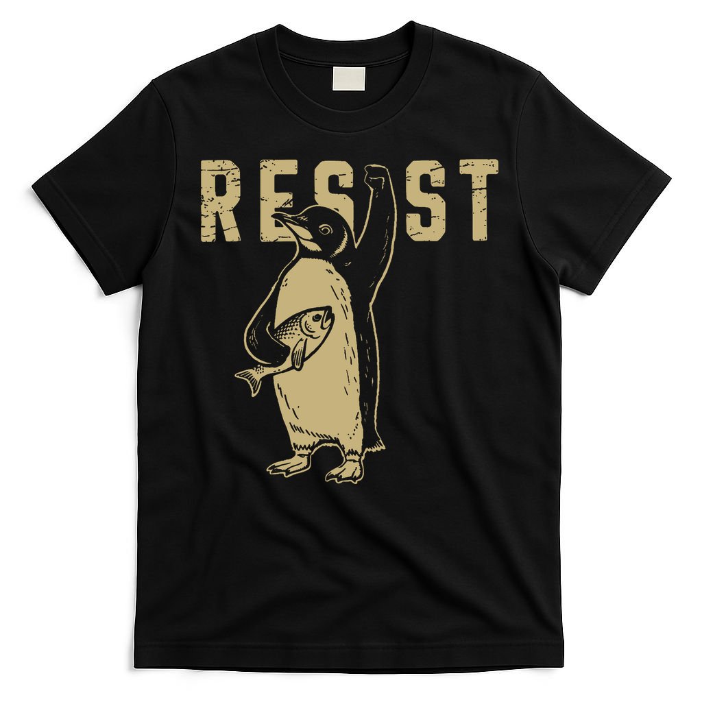 Penguin Flippers Up Resist Funny Penguins Against Trump T-Shirt