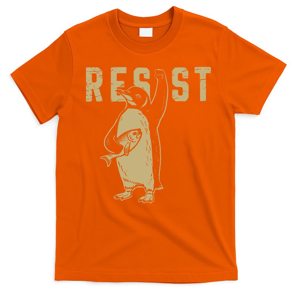 Penguin Flippers Up Resist Funny Penguins Against Trump T-Shirt