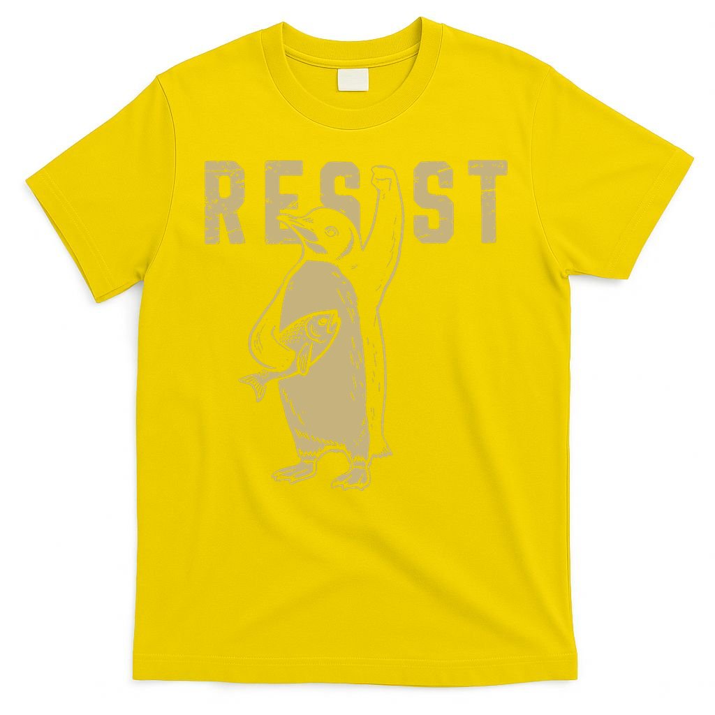 Penguin Flippers Up Resist Funny Penguins Against Trump T-Shirt