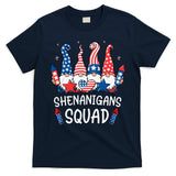 Patriotic Gnomes 4th Of July Funny Shenanigans Squad T-Shirt